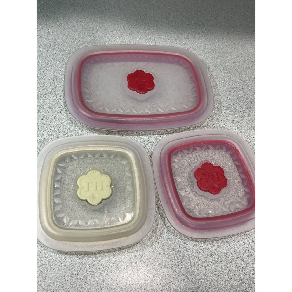Princess House Replacement Container Plastic Lids Set